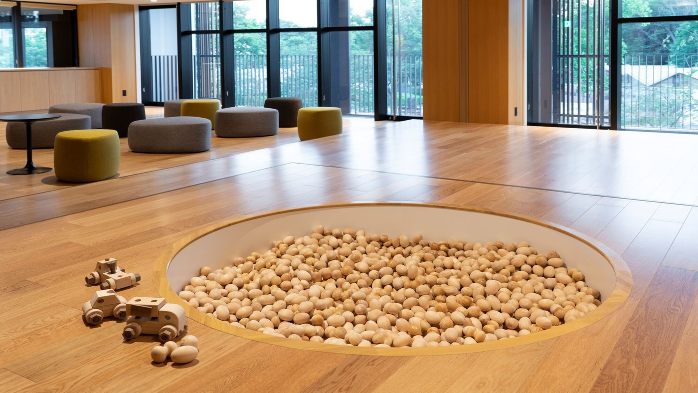 木のボールプールや絵本など子どもが思いっきり遊べるホテル3569441