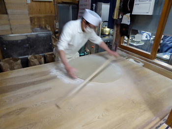 「かぎもとや 中軽井沢本店」内観 1204600 蕎麦打ち_2015-01-07