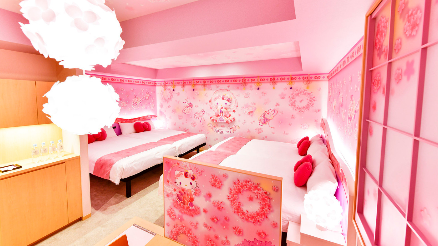 パステルピンクの華やかなお部屋にうっとり♡“可愛い”が詰まった「桜天女ルーム」4229382