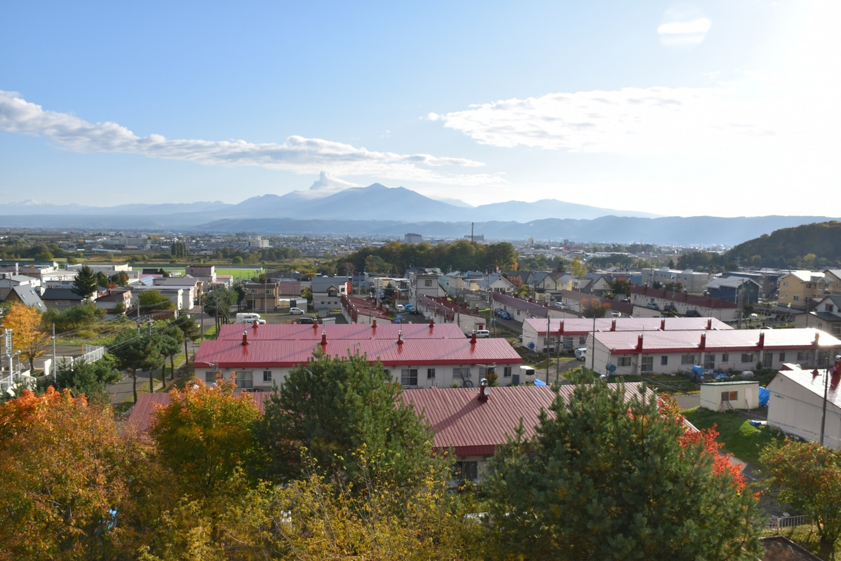 富良野市街が見晴らせます。