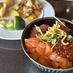 朝ごはん。大好きな海鮮丼を作り、堪能