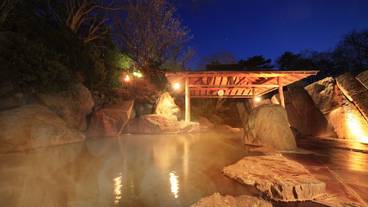 夜の露天風呂 / 3