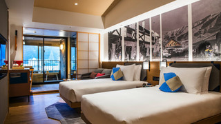スタンダード ルーム シングルベッド 2 台 リバービュー (Private Hot Spring)