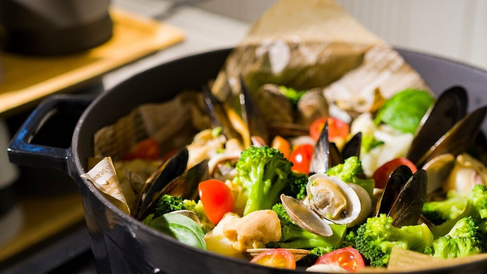 朝食ビュッフェ