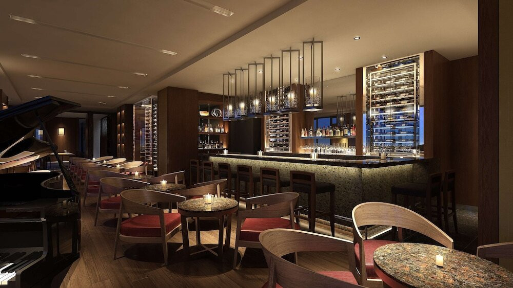 the bar