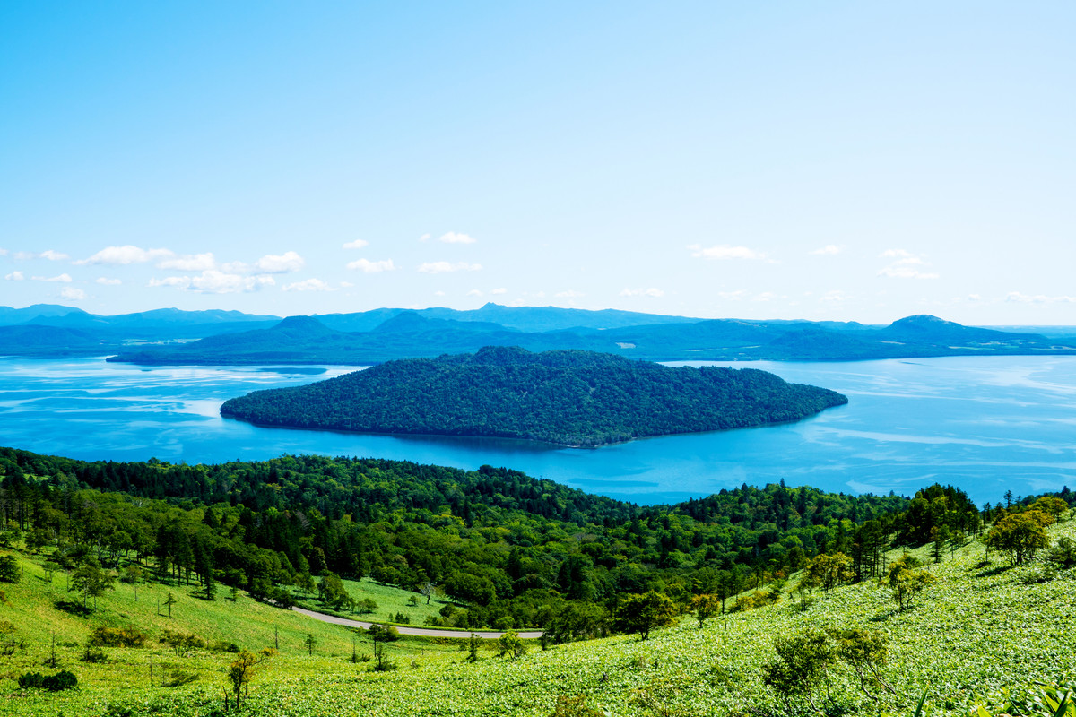 屈斜路湖の風景
