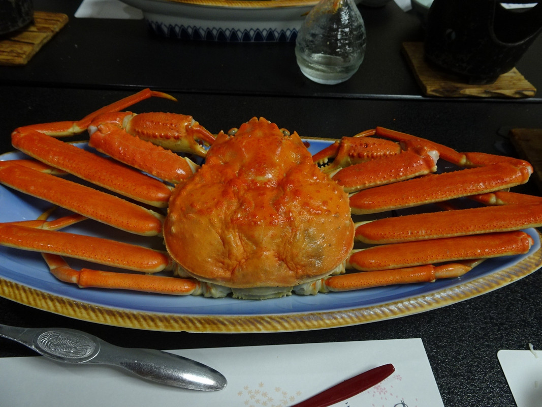 夕食ででたかに