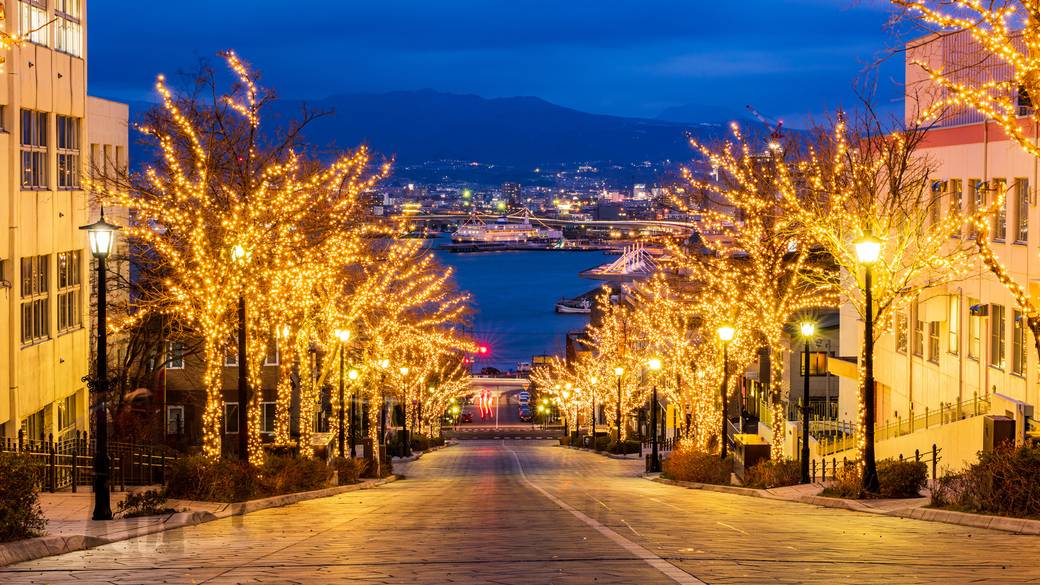 八幡坂 冬のイルミネーション / 3