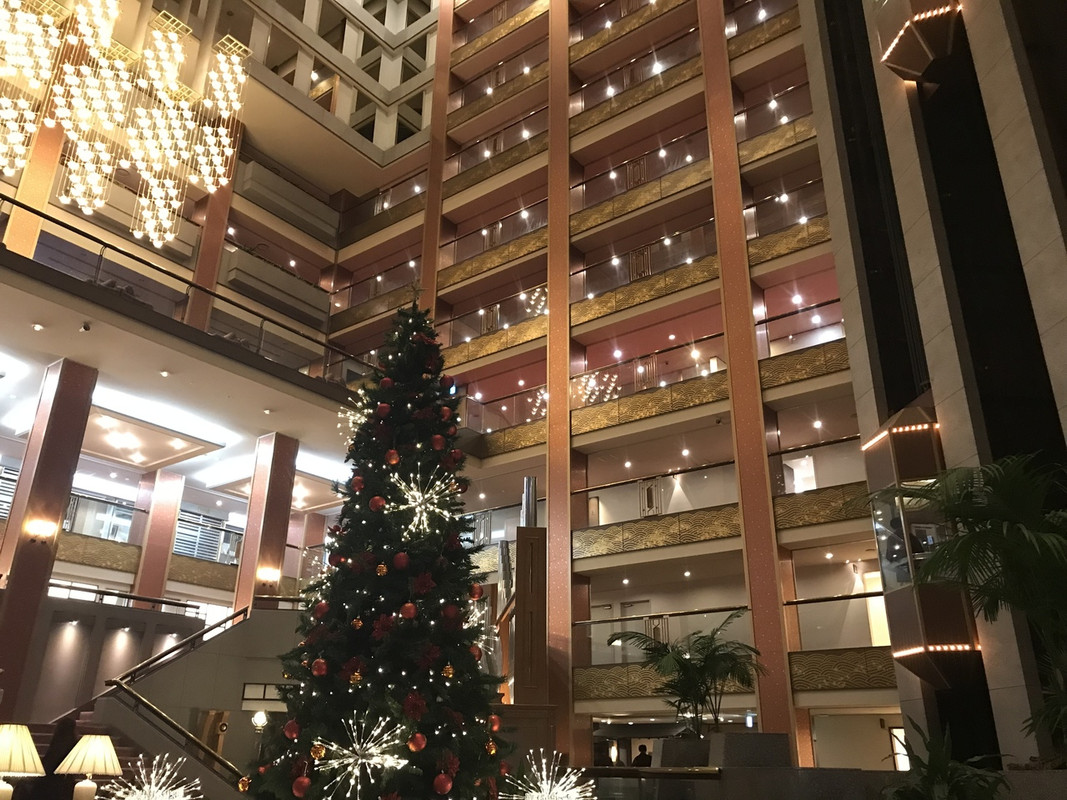 クリスマス仕様のロビー