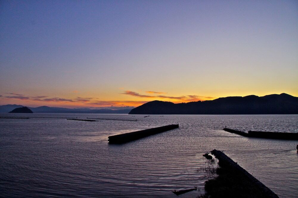 琵琶湖の幻想的な夕暮れ4067813