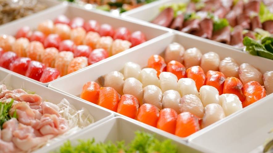 大人も子供も楽しめる！
旬を味わうバイキング / 1