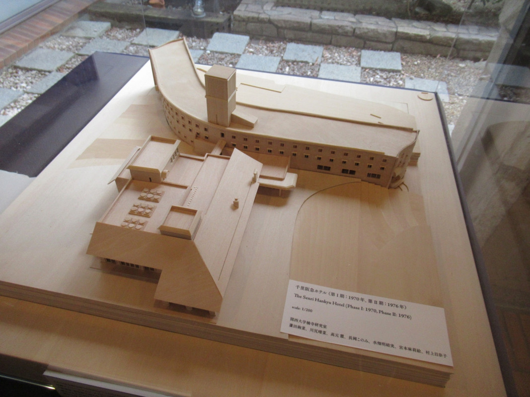 開業当時のホテルの模型