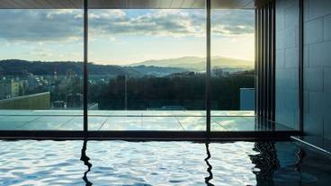 大浴場からの眺め(朝) / 1