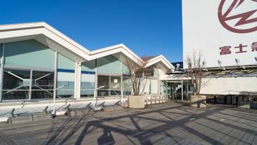 富士山駅の展望デッキ / 2