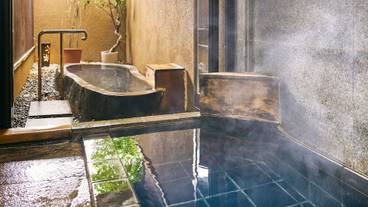 別館和洋室の内風呂と露天風呂 / 3