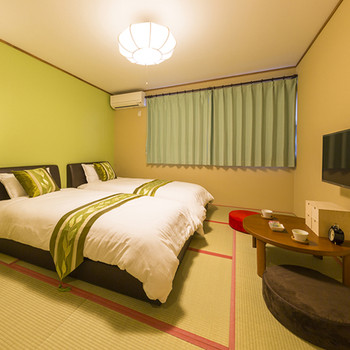 4つの無料貸切風呂を自由に利用できるキュートな温泉宿4253521