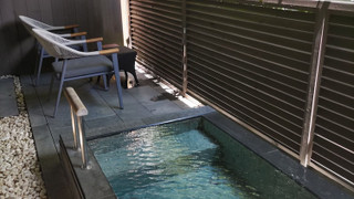 [禁煙] デラックス和洋室/温泉露天風呂付 (岩風呂)