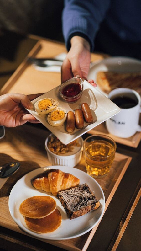 朝食ビュッフェ