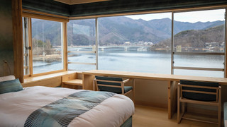 [西館]河口湖側ビューバス(角部屋) 禁煙