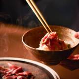 夕食は和牛料亭で
熱々の焼肉会席 / 1