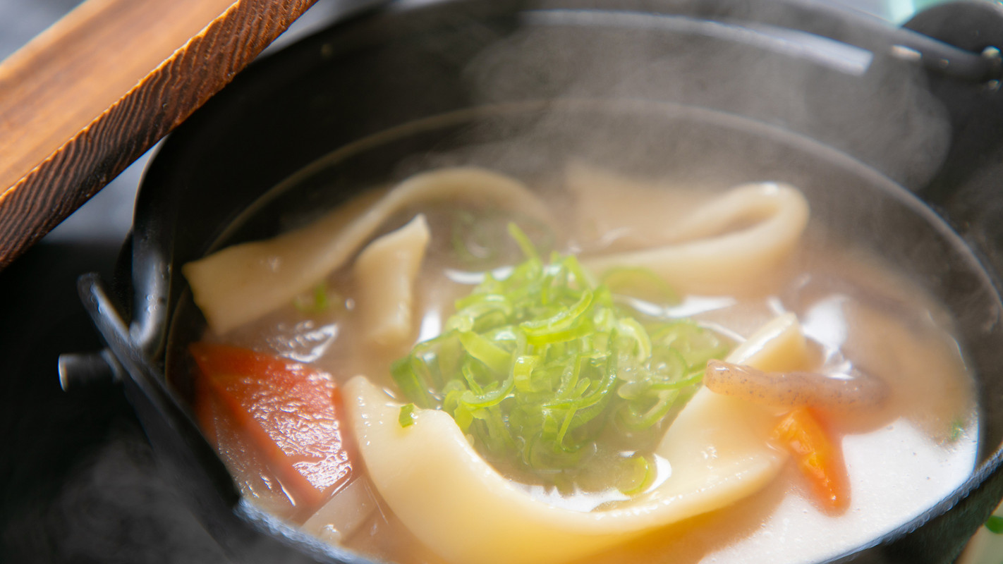 朝食一例／だんご汁