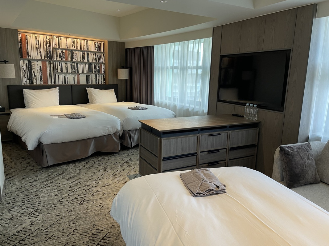 エキストラベッドが中央に