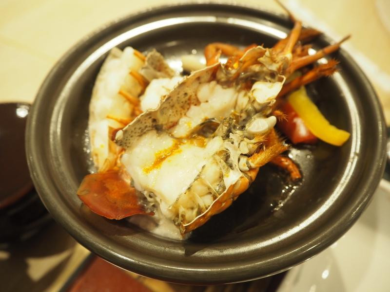 夕食　伊勢海老