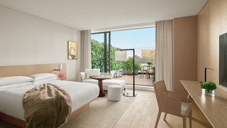 スタジオ キングベッド 1 台 バルコニー シティビュー