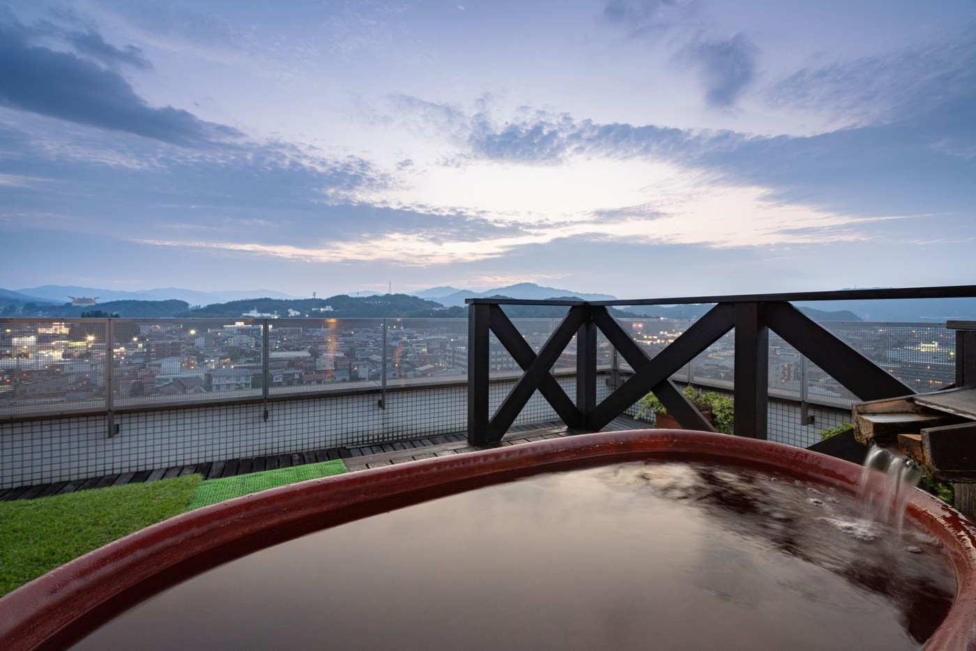 北アルプスを一望する絶景露天風呂と地元グルメを堪能3464616