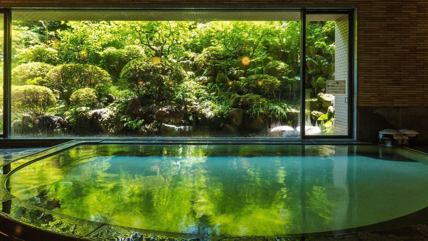 庭園を眺める大浴場や健康テーマの朝食でリラックス4255882