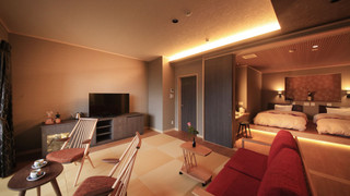 [離れ] Type S/温泉露天風呂+和リビング+寝室 (ツイン) 禁煙 (12歳以下は宿泊頂けません)