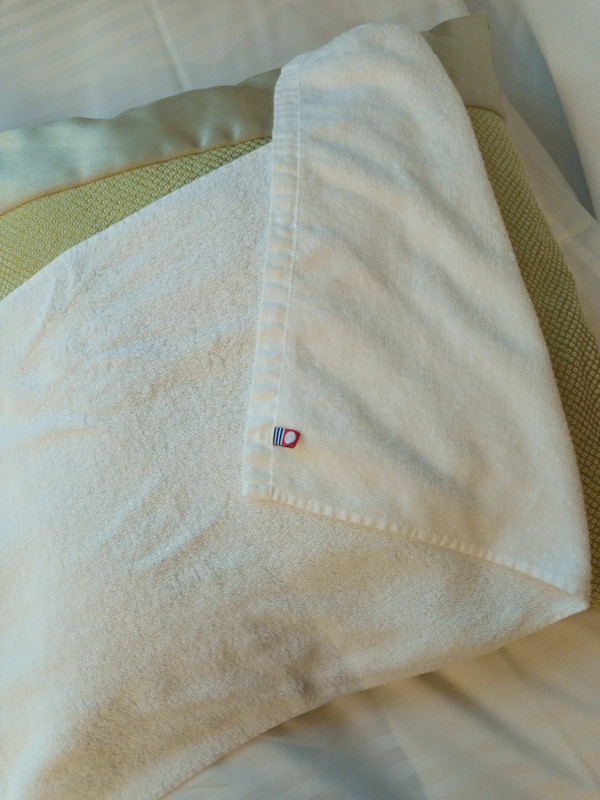 部屋のタオルは今治ブランド