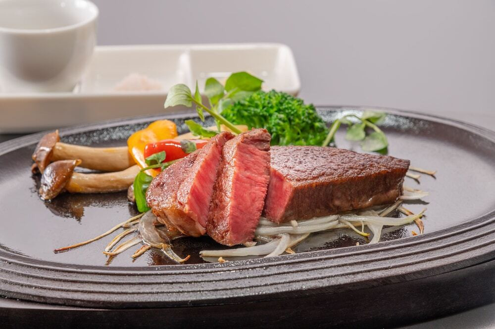 ラ・フォンテーヌのステーキコース一例