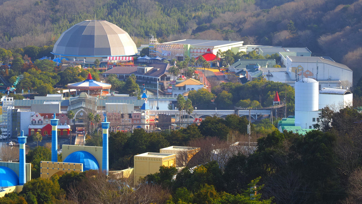 綾歌城山山道からのレオマワールド方向4