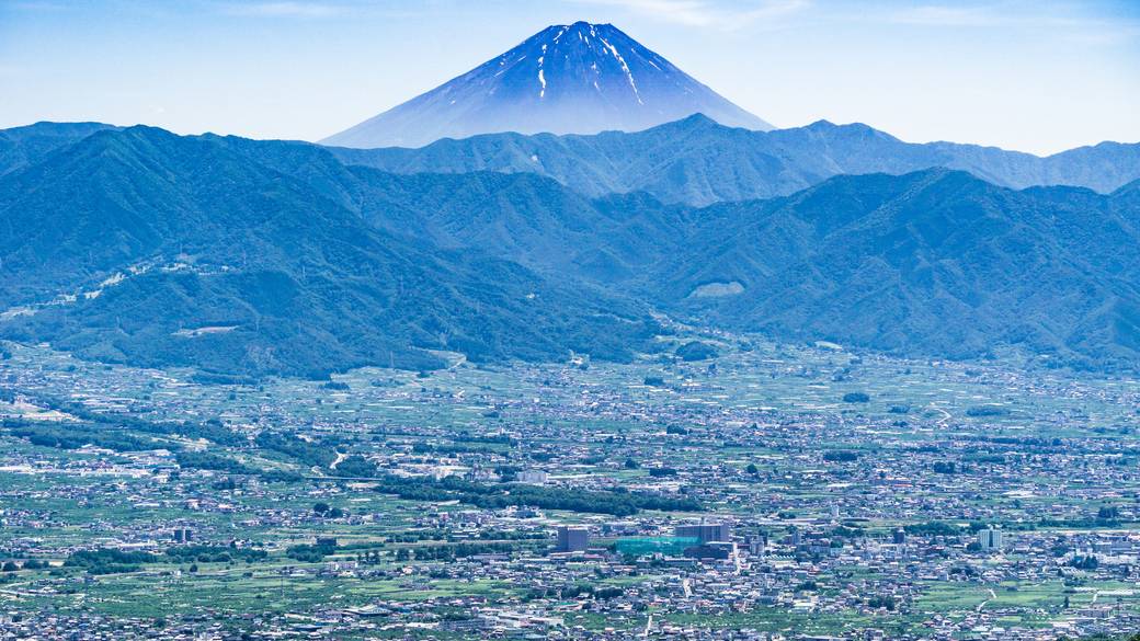 甲府盆地と富士山 / 2