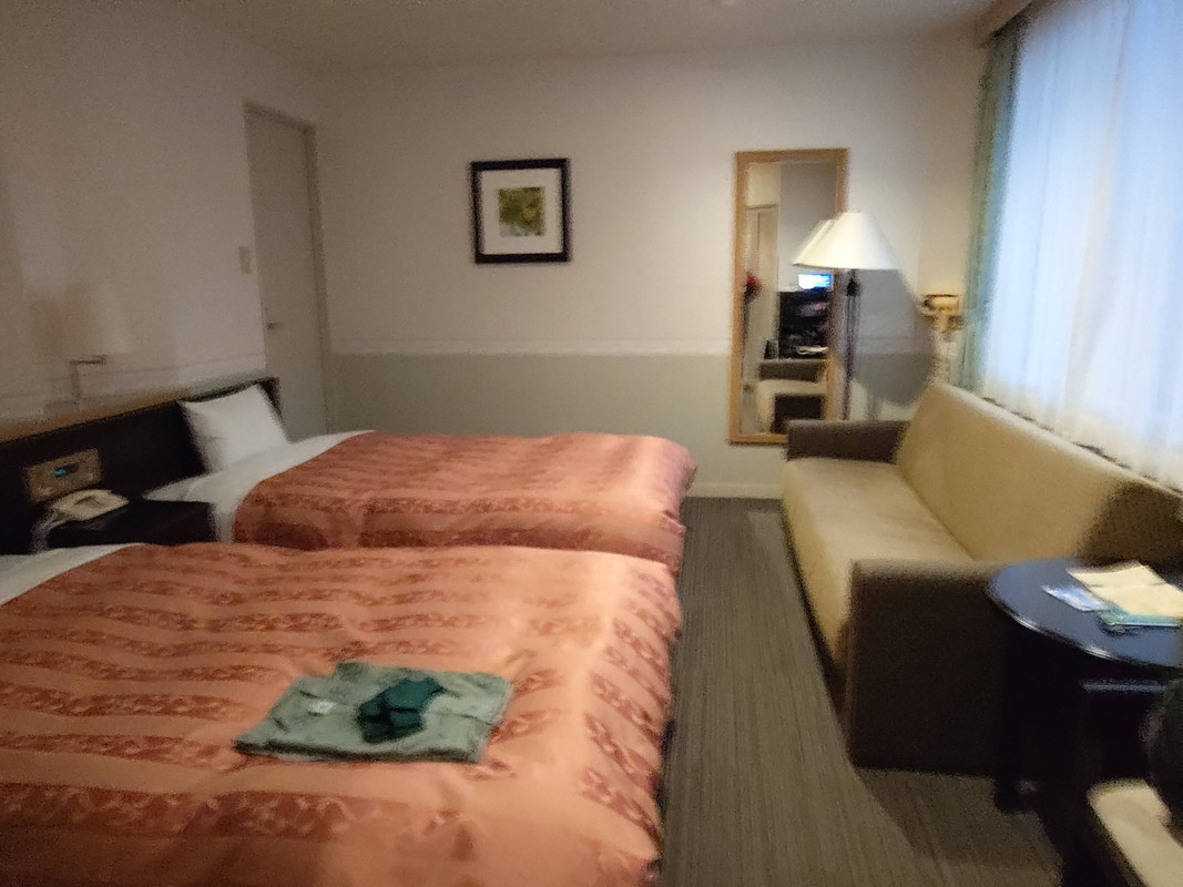 部屋は広々として解放感があります