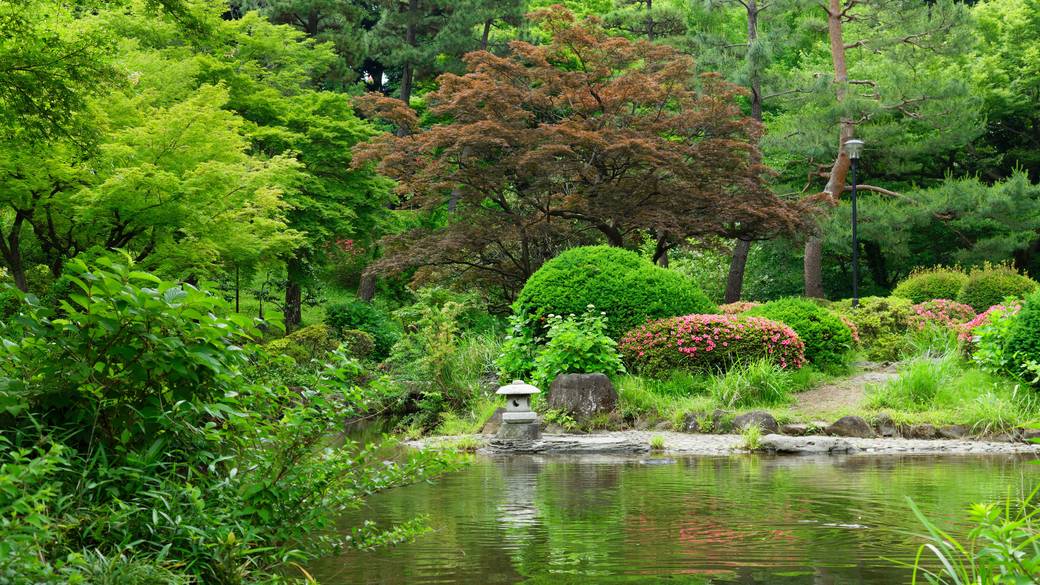 「甘泉園公園」で
ほっと安らぐ散策 / 1