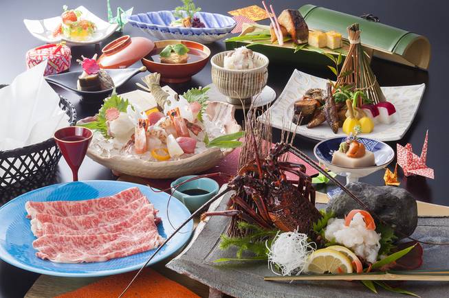 夕食例_近江牛と伊勢海老の会席 / 3