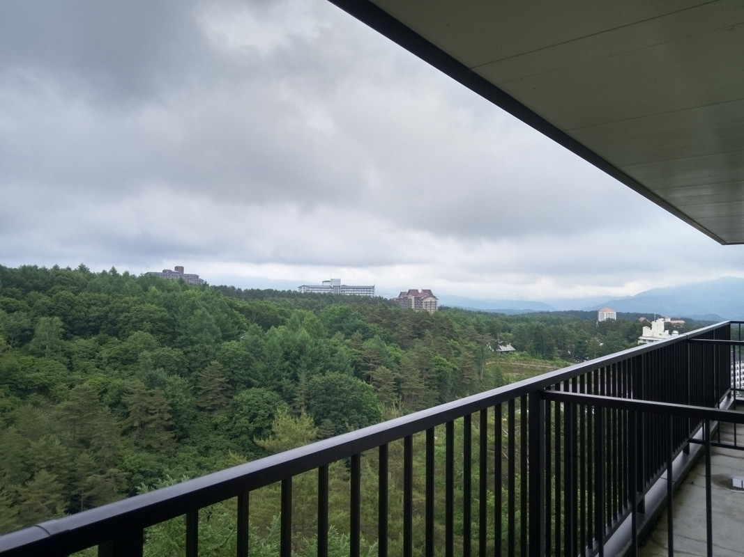 部屋からの右側の眺めです。