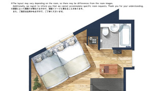 アパートメント ダブルベッド 2 台 禁煙