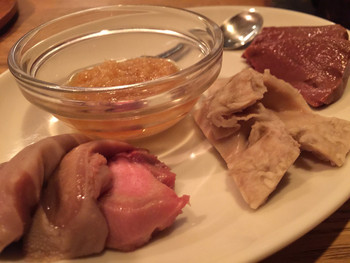 「club小羊 恵比寿店」料理 895581 ”3種類のホルモン”…なるほど(o^^o)なぁ！