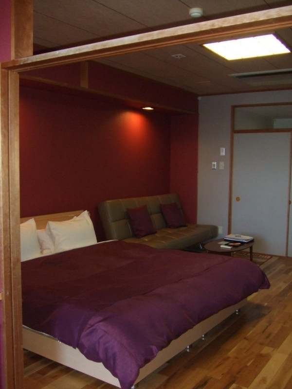 奥行きのある部屋なので、日中も暗いです。