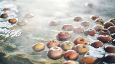 冬の間に楽しめる「りんごの湯」 / 4