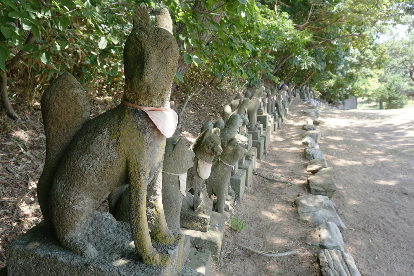 青森県高山稲荷神社の狐