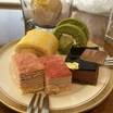 アフタヌーンティーのケーキ