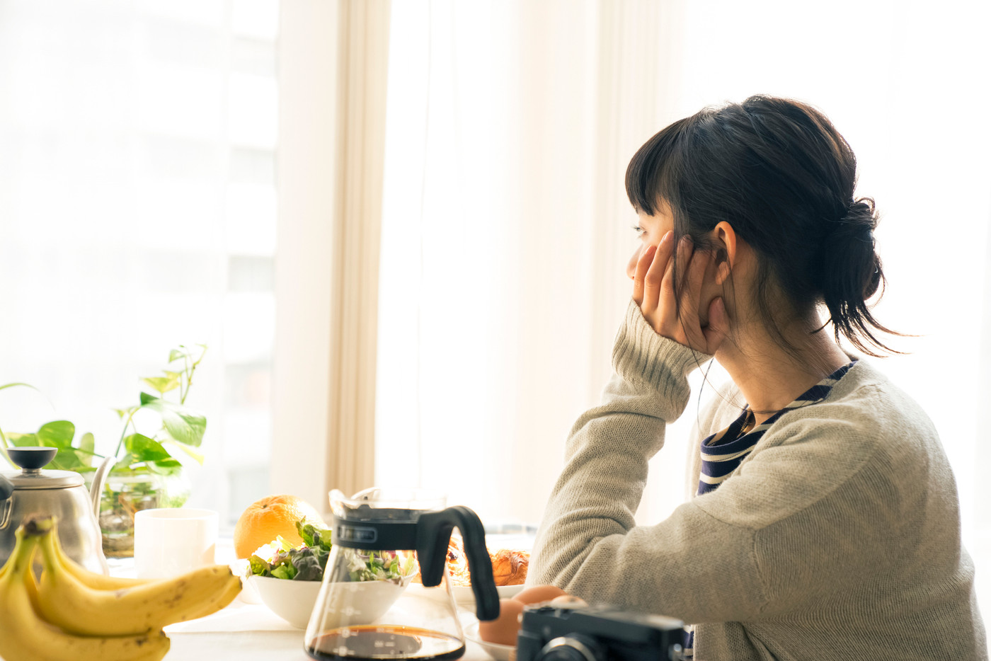女性　ライフスタイル　朝食