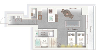 キッチン付きファミリー ツインルーム 禁煙