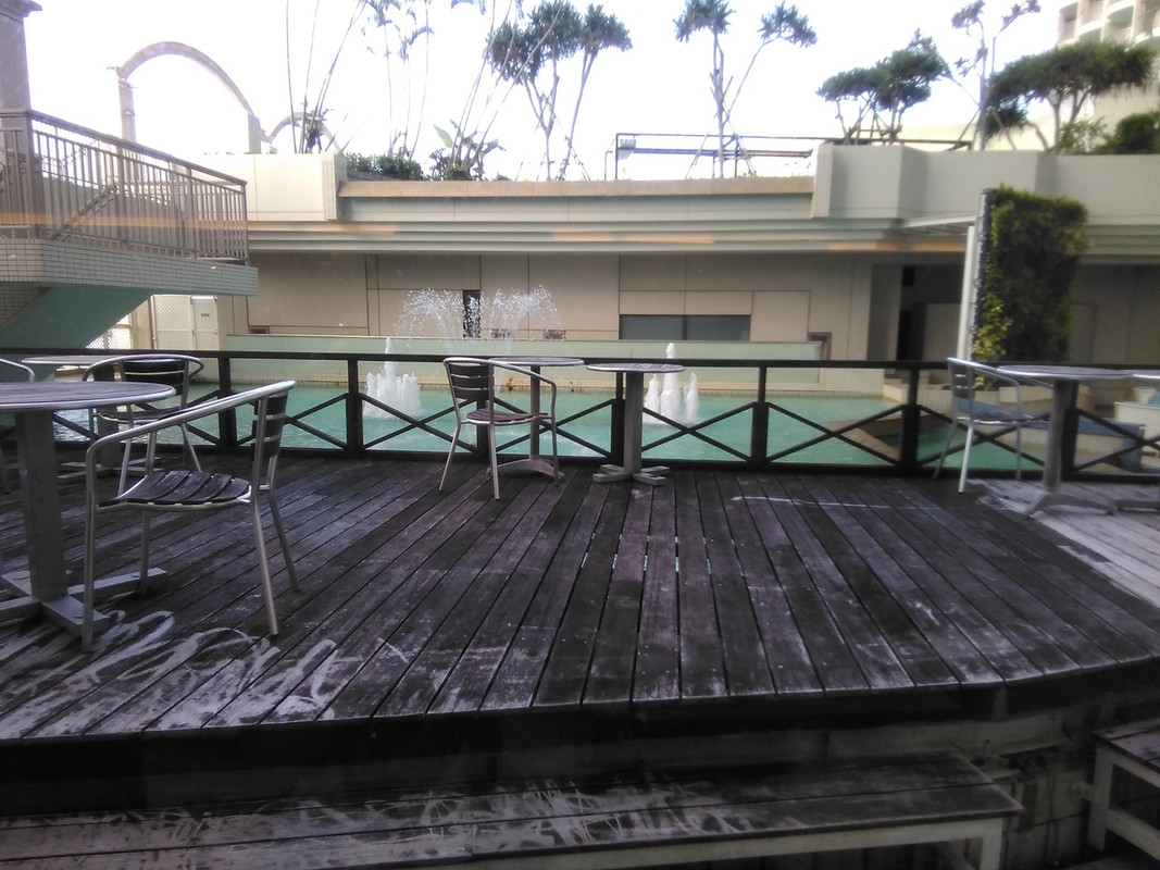 朝食レストランからの眺め