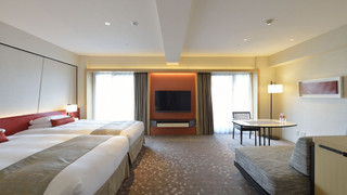 ラグジュアリーハリウッドツインルーム 禁煙B 49.5m2 (ジムアクセス、京都駅からシャトルバス付)