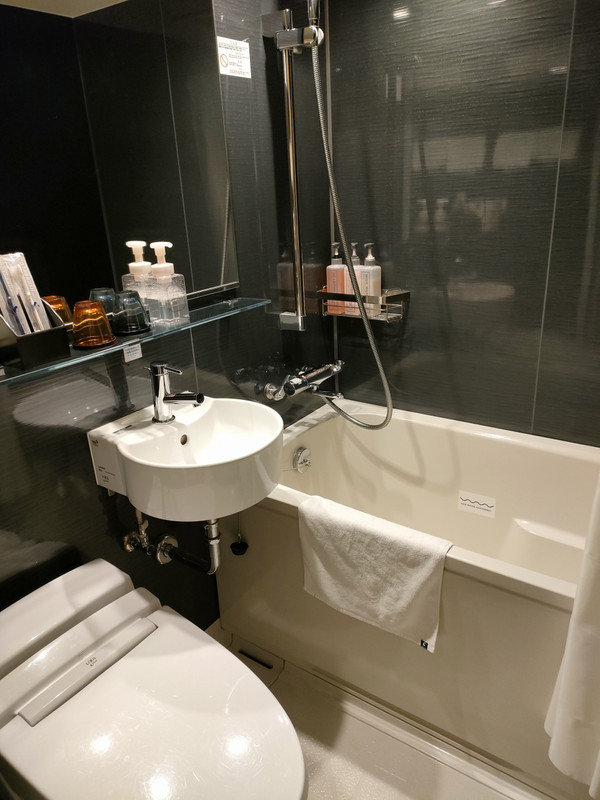 バスタブは大浴場あるため利用せず